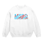 ラペルデラヒーバのマスラオロゴ 赤×水色 Crew Neck Sweatshirt