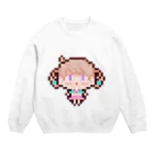 うちゅう交信機のドットりのんちゃん Crew Neck Sweatshirt