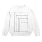 dis_cordの用紙寸法表 Crew Neck Sweatshirt