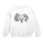 ?hatenaのひつじおおかみ ホワイト Crew Neck Sweatshirt