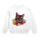 猫の事務所のてっちゃんず Crew Neck Sweatshirt