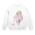 コロしちゃん屋さんのゆめかわ地雷ちゃん Crew Neck Sweatshirt