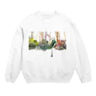 MS222の泣く男 Crew Neck Sweatshirt