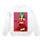 chicodeza by suzuriのトマトの妖精 Crew Neck Sweatshirt