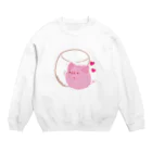 Draw freelyのぶたくんとマシュマロ Crew Neck Sweatshirt