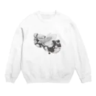 キダ虫の星空を泳ぐ Crew Neck Sweatshirt