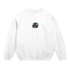 ͛うなぎのうなまるくん Crew Neck Sweatshirt