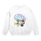 絵本　南紀「パンダ店長」シリーズのこまったな！　ローラーくんとゆうやくん Crew Neck Sweatshirt