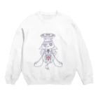 ブルー市民のゆめかわクリオネ Crew Neck Sweatshirt