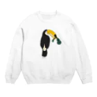 よしのSUZURI SHOPのチビウクレレを壊したトゥカ Crew Neck Sweatshirt