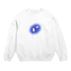 ぷきんやさんのうちゅううさぎ Crew Neck Sweatshirt