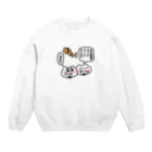 ヨロでございま府のちみ友と米圧縮塊マムリてワケ Crew Neck Sweatshirt