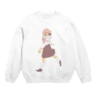 meteorline（わた）のさくらダンス Crew Neck Sweatshirt