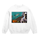 アート工房苔毬・猫叉屋の猫叉爺化粧屋敷シリーズ Crew Neck Sweatshirt