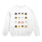 まっふるのドットキンカブラザーズ+ Crew Neck Sweatshirt