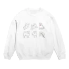 chippokeの白柴いろいろ Crew Neck Sweatshirt