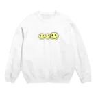 DREAMERの雑貨屋さんのにこ3 Crew Neck Sweatshirt