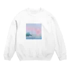 Mamezakuraのぼやっとイラスト Crew Neck Sweatshirt