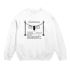 huroshikiのカテナリー曲線 Catenary Crew Neck Sweatshirt