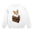 犬グッズの店しえるぶるーの箱入りコーギー Crew Neck Sweatshirt