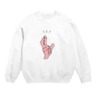 konnishiwadesuのフィンガークロス Crew Neck Sweatshirt