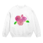 gama da gamaの薔薇の花 Crew Neck Sweatshirt