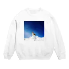 きな茶商店のドヤッと青空と柴犬 Crew Neck Sweatshirt