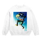 黄金井千鶴の光に飛び込む Crew Neck Sweatshirt