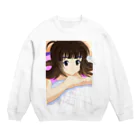 takasishopのおはよう穂乃火ちゃん Crew Neck Sweatshirt