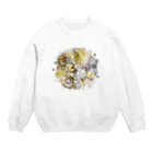 kimchinのシックな渦巻のペイント Crew Neck Sweatshirt