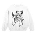 おかっぱミユキのセクシーなうしちゃん Crew Neck Sweatshirt