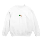 ☀日 ナタデココ 日☀ 株式会社のにんじんさん。 Crew Neck Sweatshirt