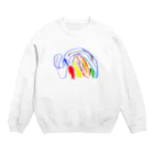 親バカTシャツのぞうさん Crew Neck Sweatshirt