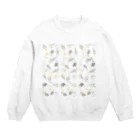 まめるりはことりのたっぷりオカメインコちゃん【まめるりはことり】 Crew Neck Sweatshirt