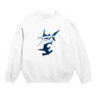 冥王星のシュモクザメ（カラー） Crew Neck Sweatshirt