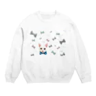 ONE STORYのおめかし猫 Crew Neck Sweatshirt