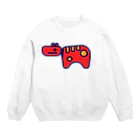 #akabekorのBig Akabeko 大きな赤べこ Crew Neck Sweatshirt