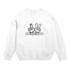 ONE NITE PEACE(ワンナイトピース)のONE NITE  PEACE 指ロゴ Crew Neck Sweatshirt