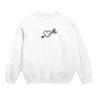 ぱちくりのはーと Crew Neck Sweatshirt