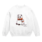 キッチュのパンダのおはなし　仲良しパンダとワニ Crew Neck Sweatshirt