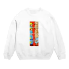 小田ロケット／odaRocketのオノマトペイント No.001「ゴゴゴゴゴ」 Crew Neck Sweatshirt