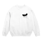 手塚リリーの影絵・鳥 Crew Neck Sweatshirt