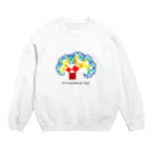 ζWalker/Shiunのピタゴラス・ツリー Crew Neck Sweatshirt