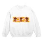 ねむたい森のうさぎさん 。のまる Crew Neck Sweatshirt