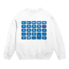 高速紙工業株式会社の電卓blue Crew Neck Sweatshirt