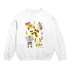 クサカイ商店のおばけのどらちゃん ろくろ首 Crew Neck Sweatshirt