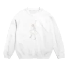 cheriem_balletの花飾りをつけたバレリーナ(ベージュ) Crew Neck Sweatshirt