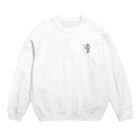 SUIMINグッズのお店の【小】アイスクリームを慎重に運ぶねこ Crew Neck Sweatshirt