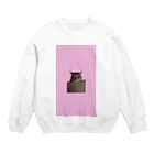 anapoのピンク版なネコ Crew Neck Sweatshirt