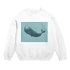 はちえんのお店のくじらくん（文字なし） Crew Neck Sweatshirt